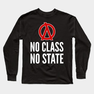 No Class No State Functional Programmer Red/White Design Long Sleeve T-Shirt